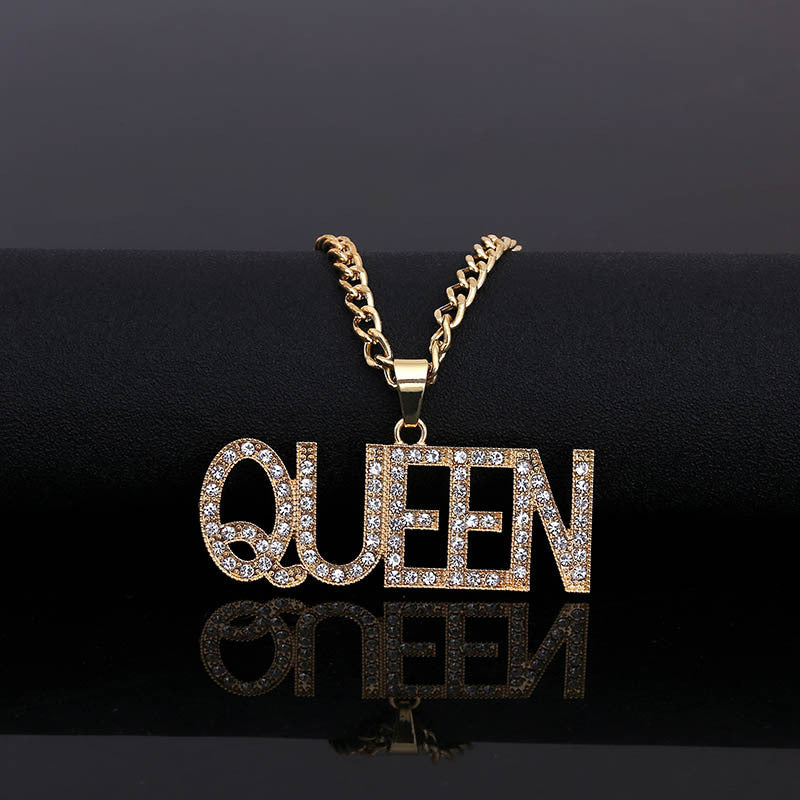 Alphabet QUEEN necklace