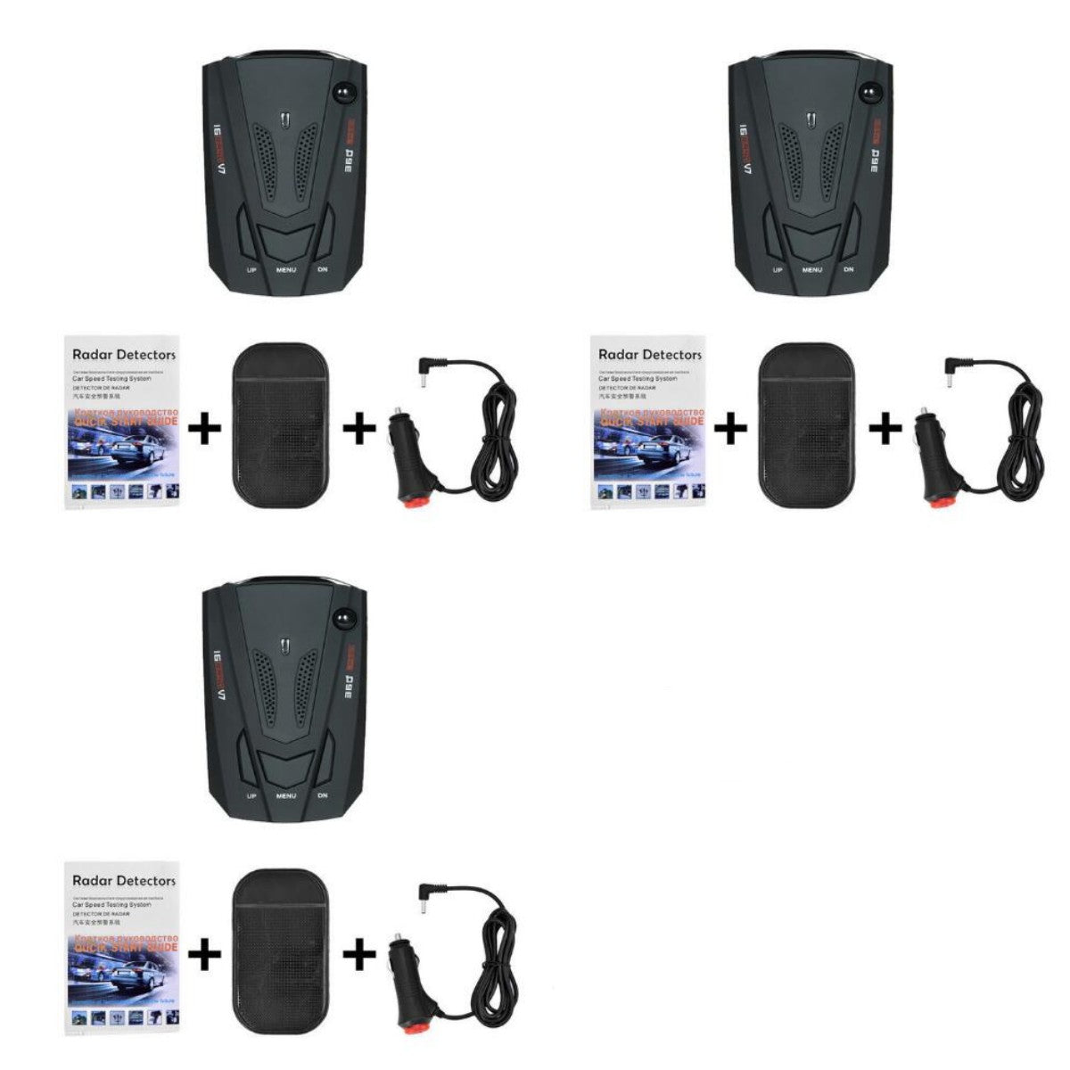 Electronic Dog V7 English And Russian Vehicle-mounted Speed Measurement Vehicle Mobile Speed Measurement Detector
