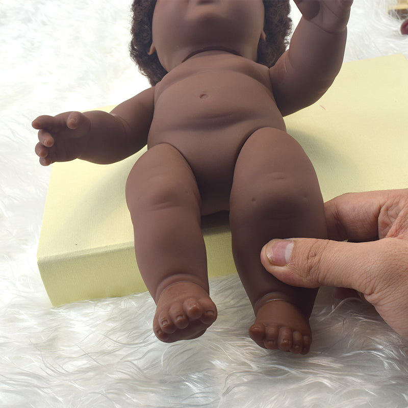 Black African enamel Children's Princess Doll