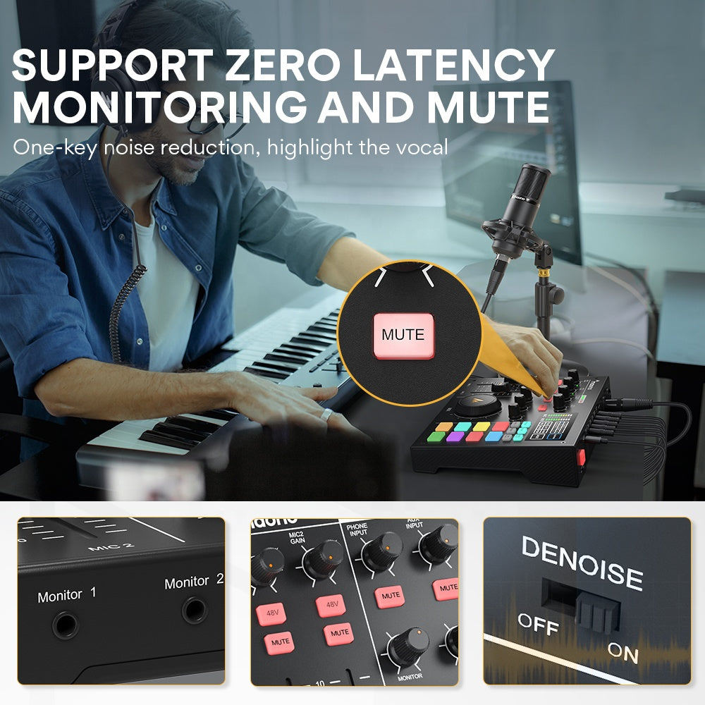 Sound Card Singing Live Special Recording Full Set Of Equipment