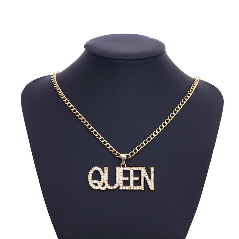 Alphabet QUEEN necklace