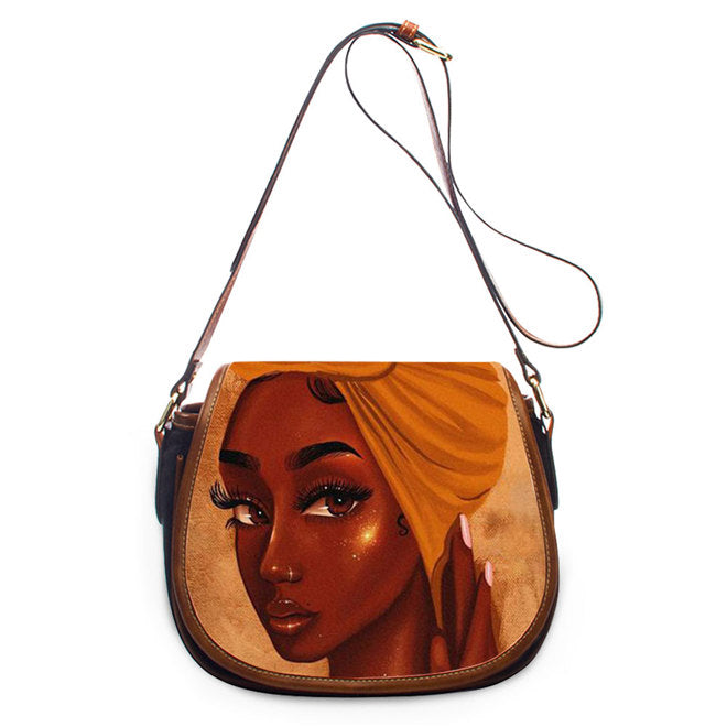 African Pu women's One Shoulder Messenger Bag