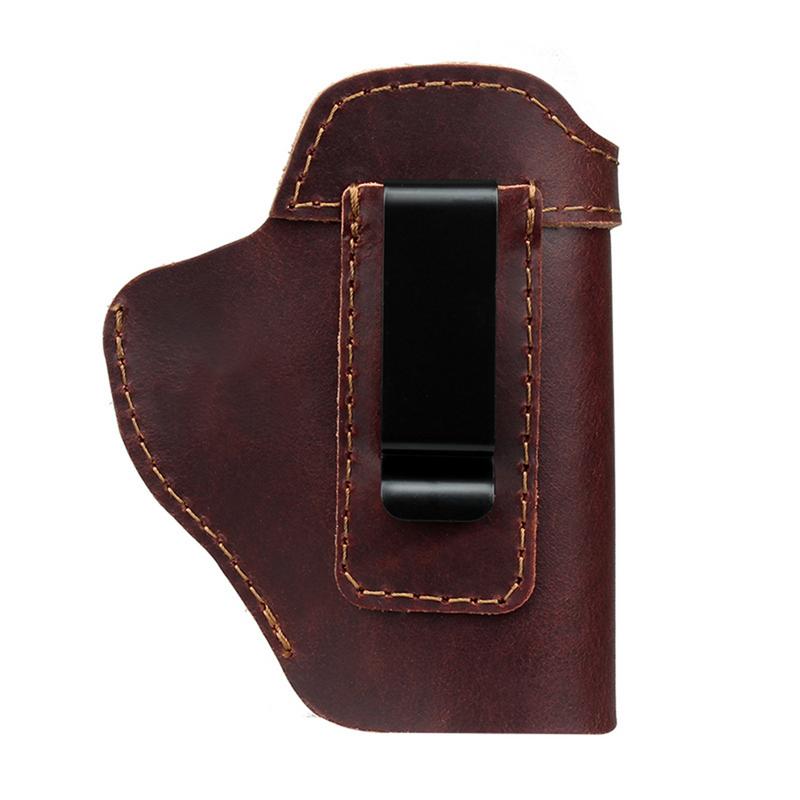 Hidden leather small holster