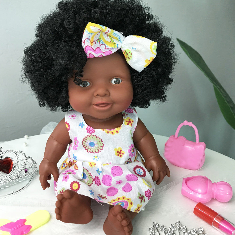 African vinyl doll