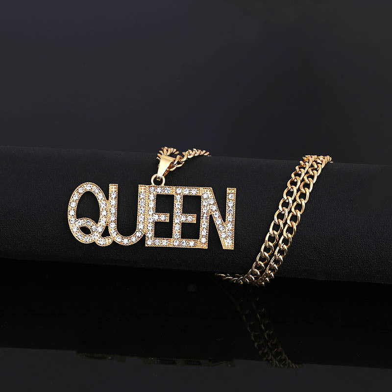 Alphabet QUEEN necklace