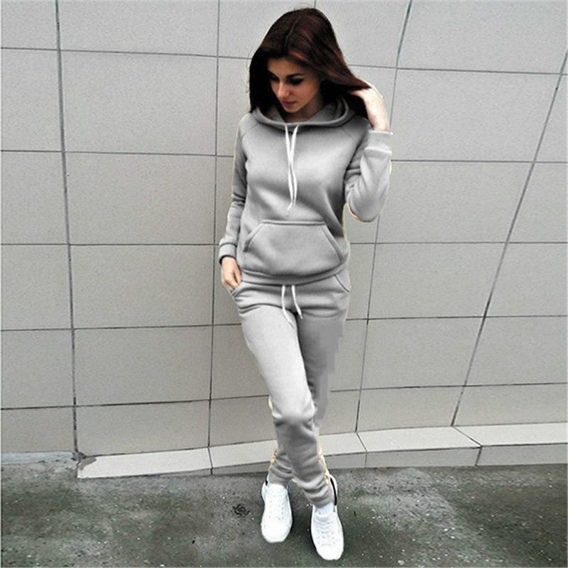 Hot-selling hot style hooded sweater casual suit