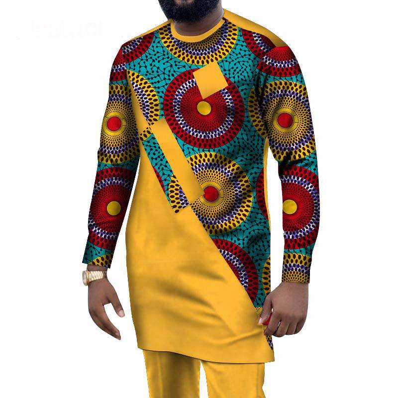 African Ethnic Style Men'S Casual Suit African Ethnic Wax Cloth Men'S Suit Cross-Border E-Commerce Supply Wholesale