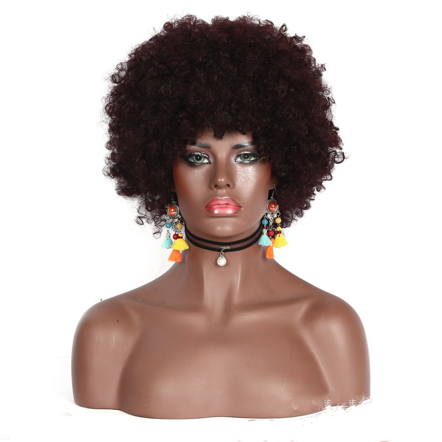 African Small Curly Afro Wig Headgear