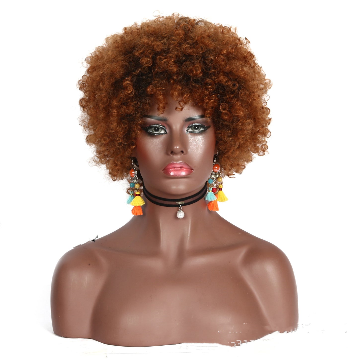 African Small Curly Afro Wig Headgear