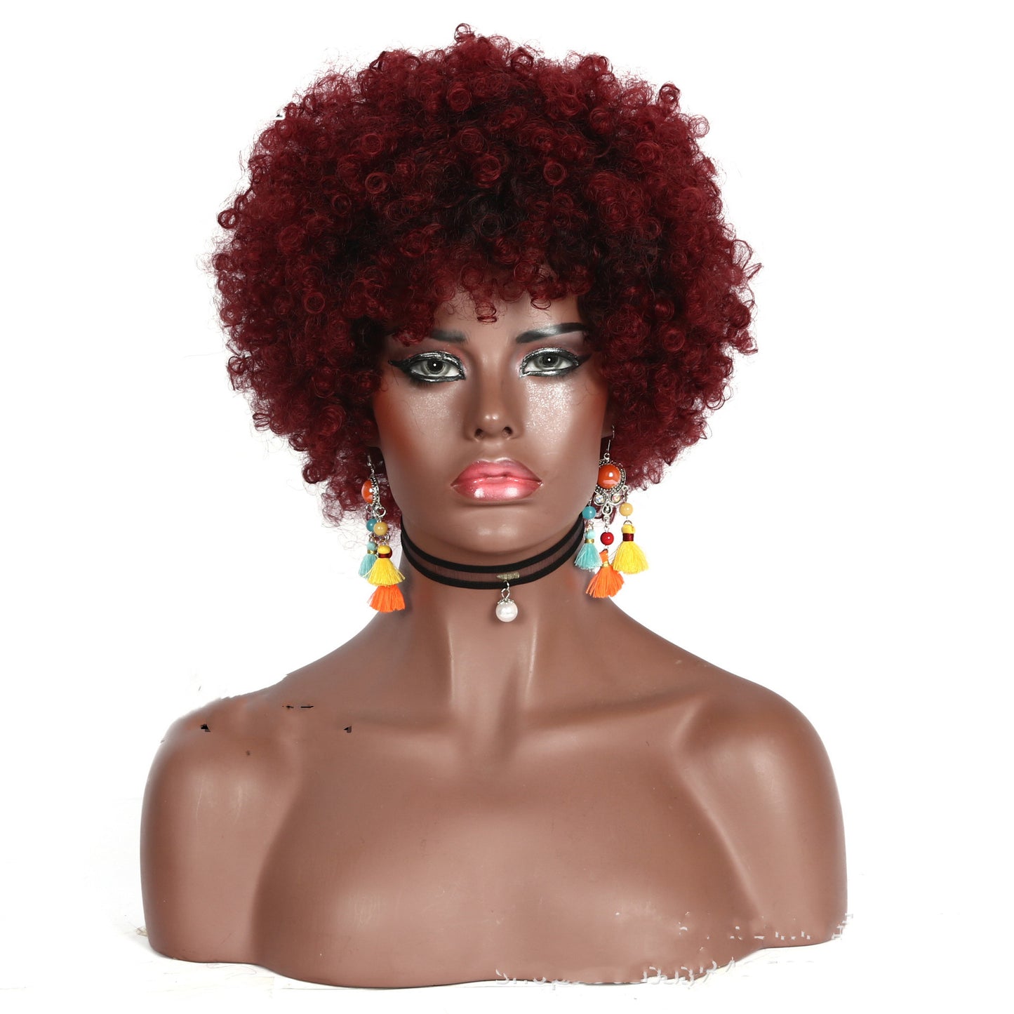 African Small Curly Afro Wig Headgear