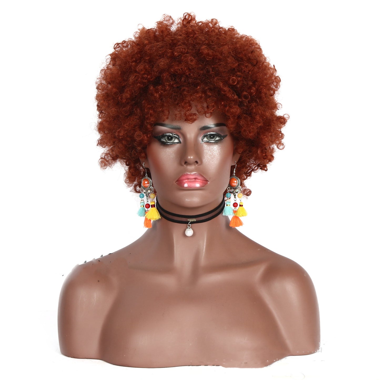 African Small Curly Afro Wig Headgear