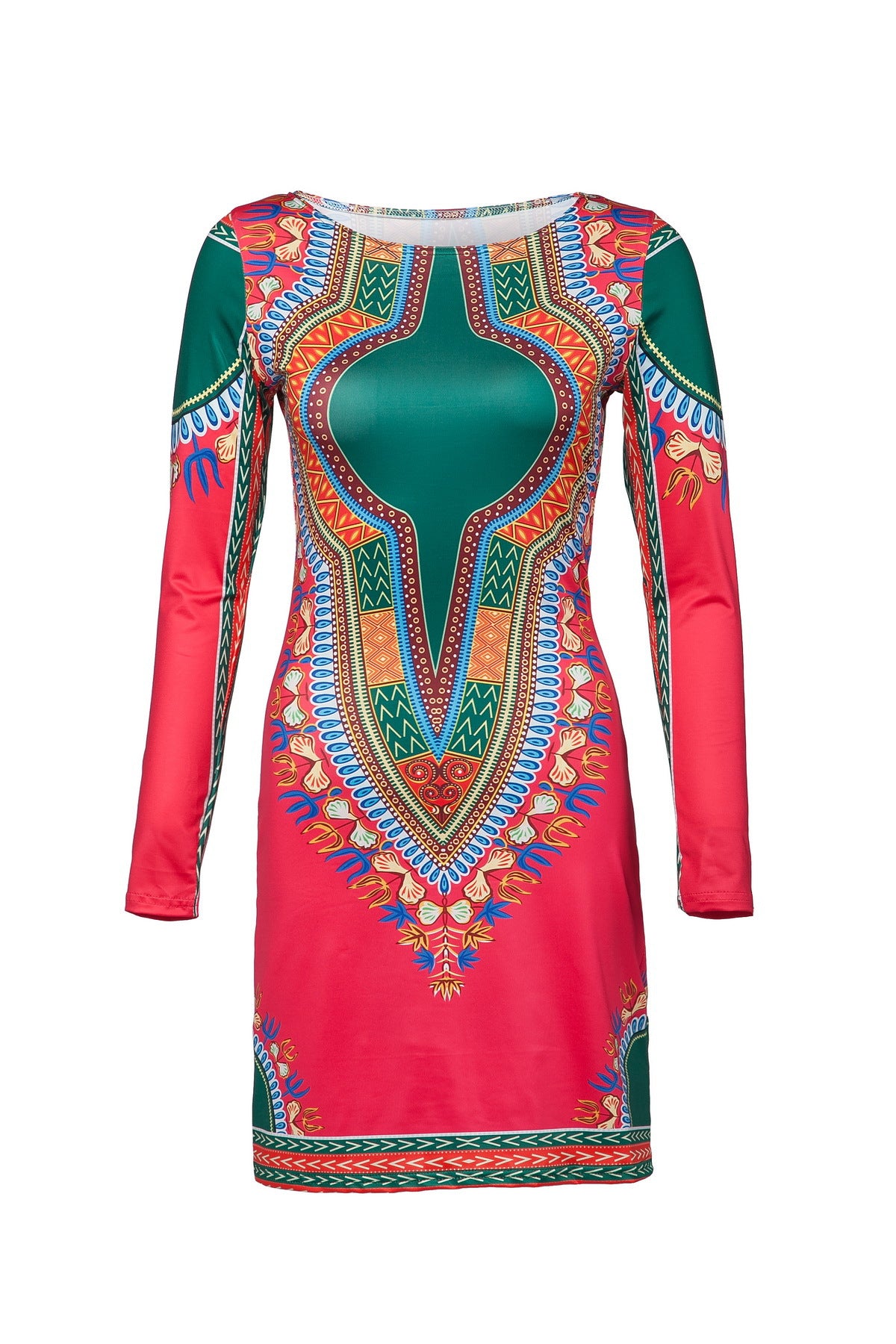 African National Style Totem Print Women's Dress African National Dress