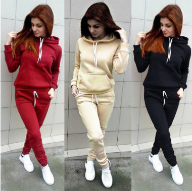 Hot-selling hot style hooded sweater casual suit