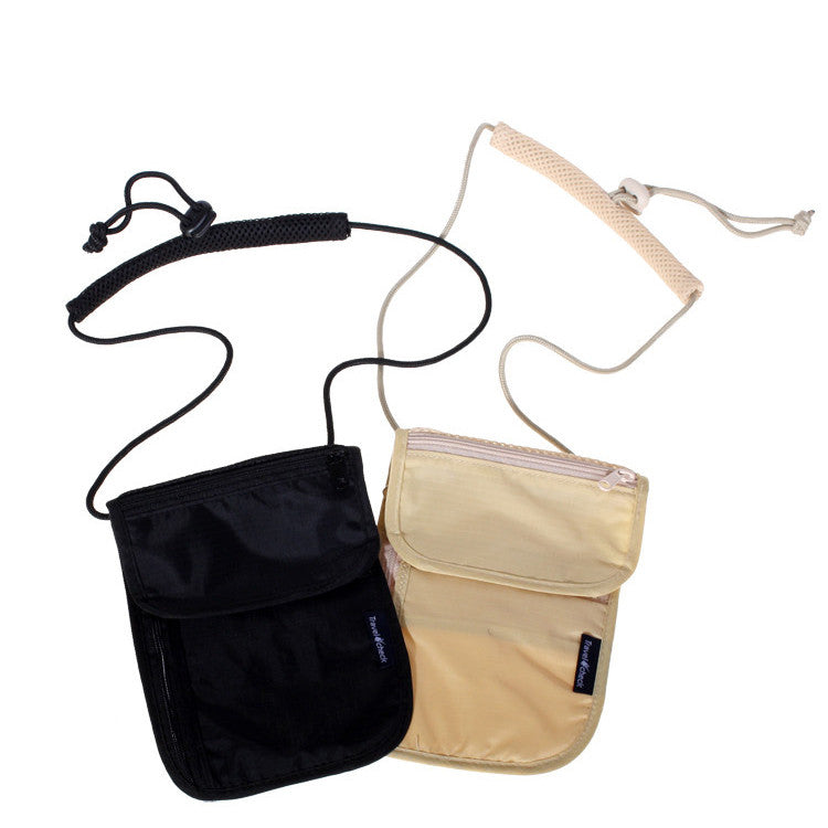 Halter wallet security anti-theft bag