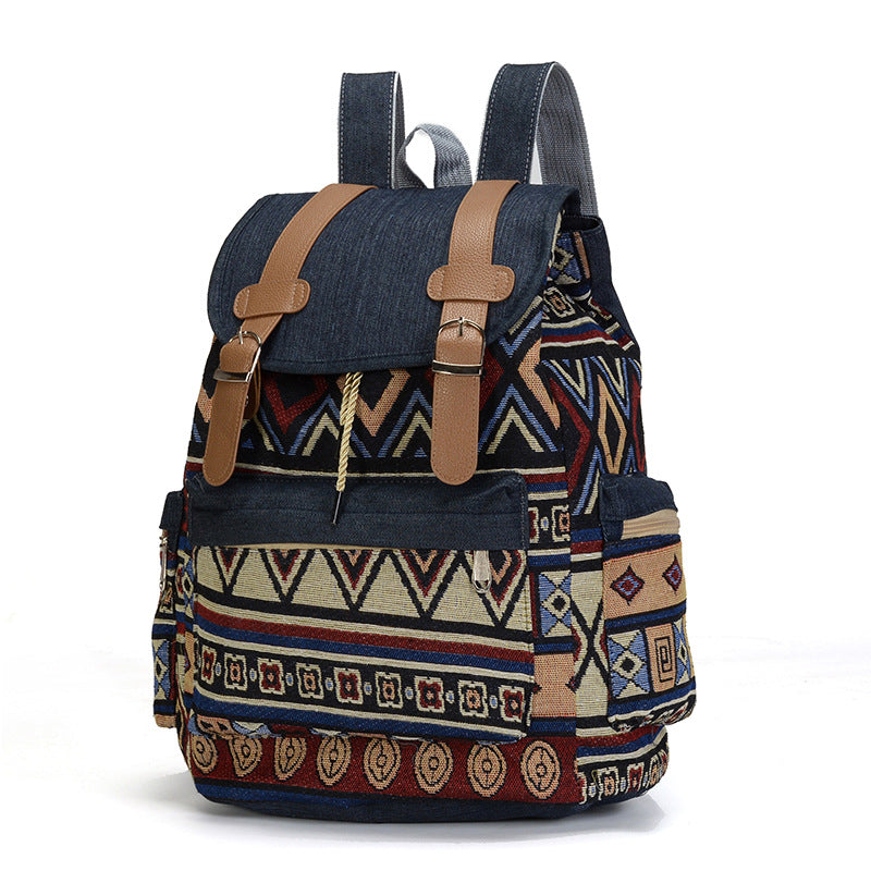 Ethnic style women's backpack