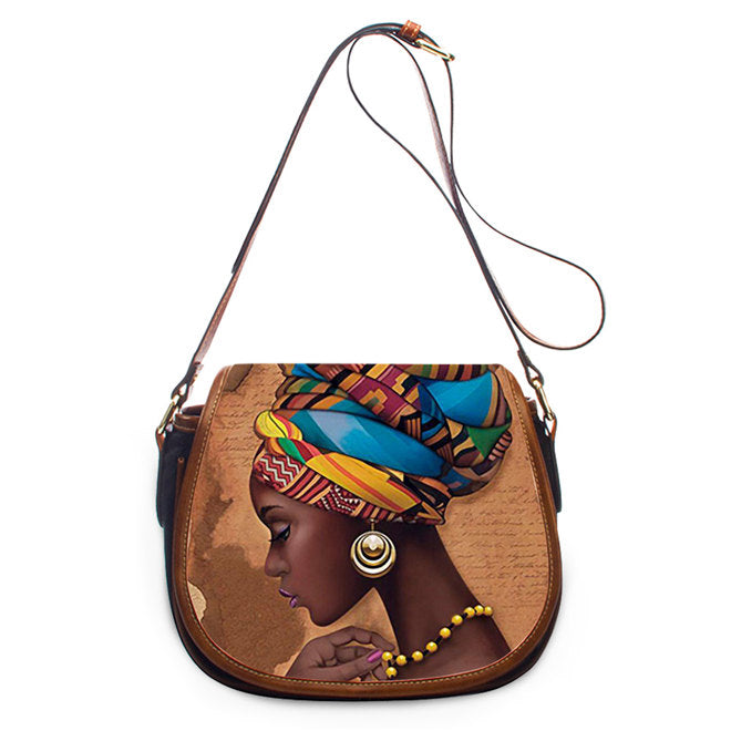 African Pu women's One Shoulder Messenger Bag