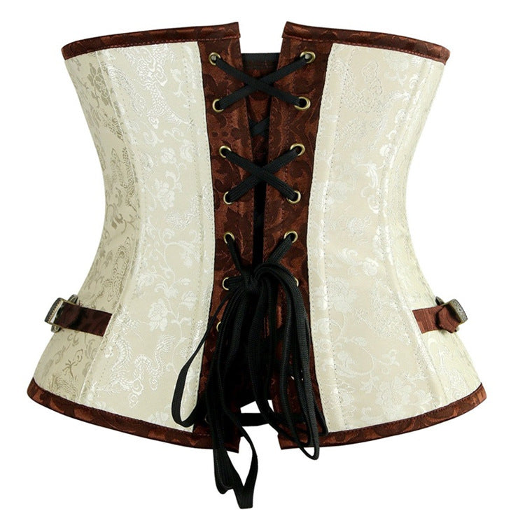 Gothic Short Waist Seal Belly Corset