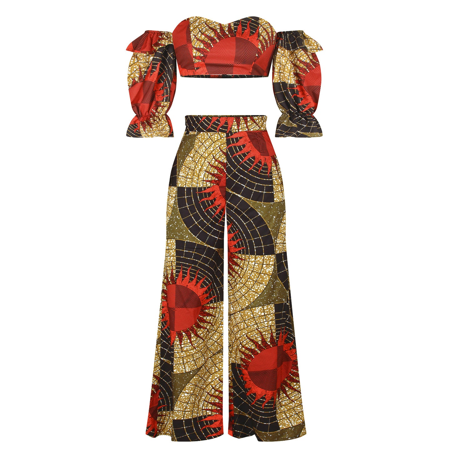 New Digital Print Women's African Fashion Set