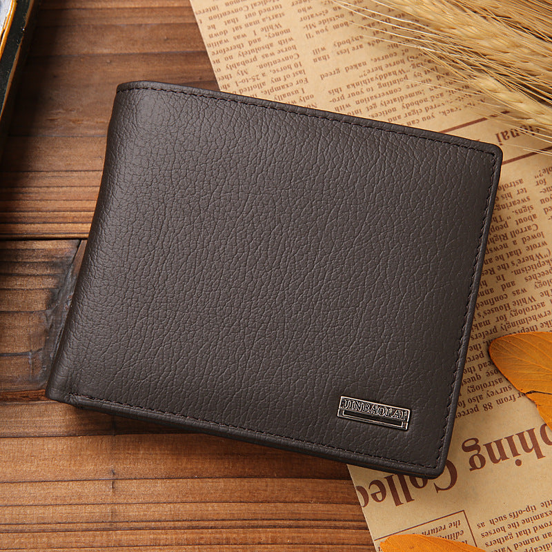 Men's wallet leather wallet coin purse