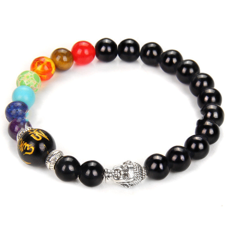 Natural Stone Seven Chakra Bracelet