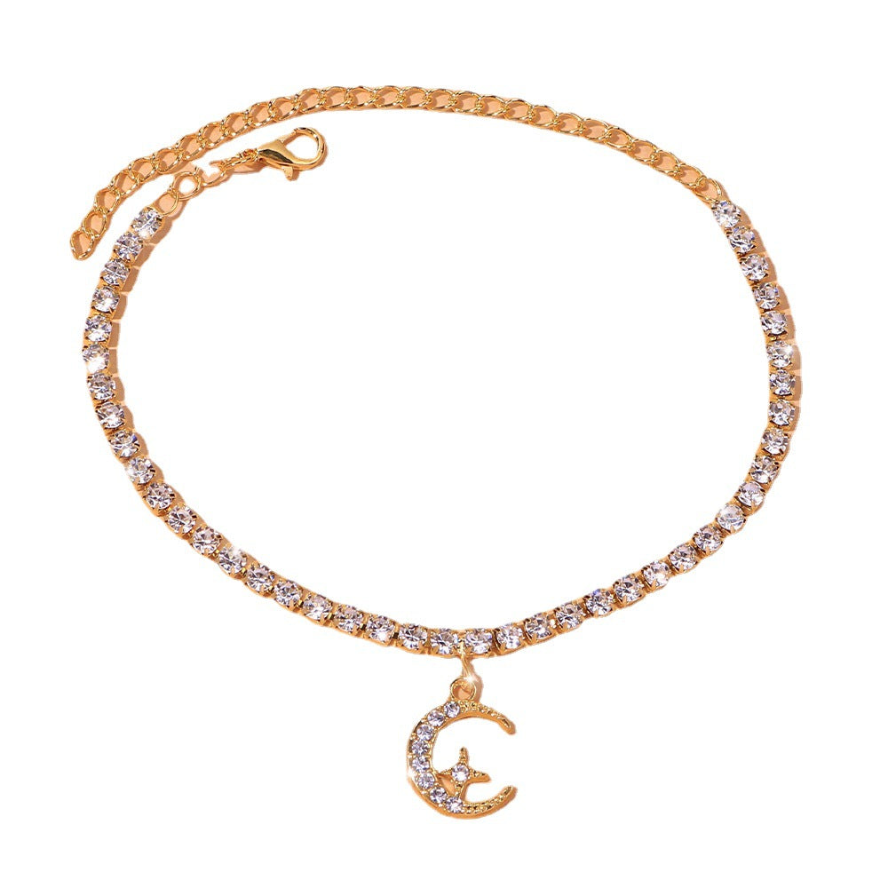 Novel Personality Star Moon Anklet