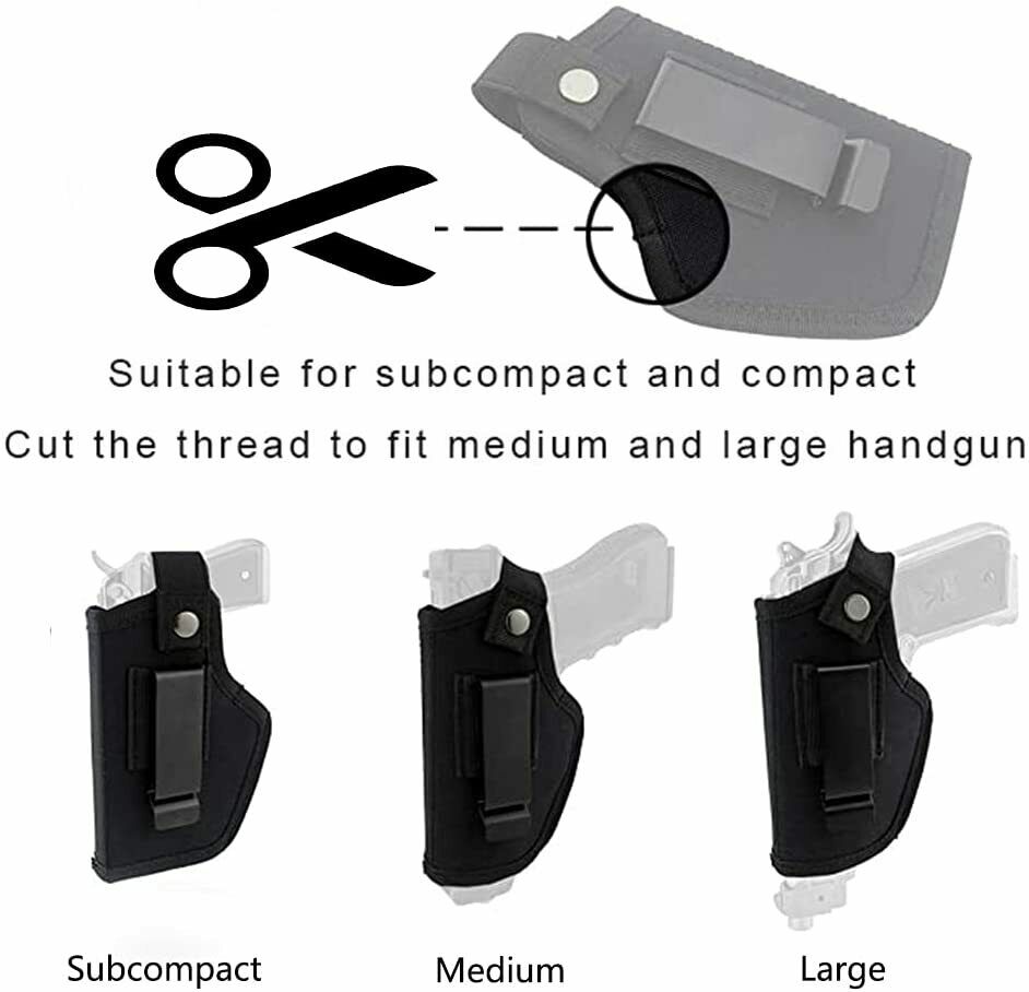 Tactical Universal IWB OWB Belt Weapon Gun Holder Concealed Carry Pistol Holster